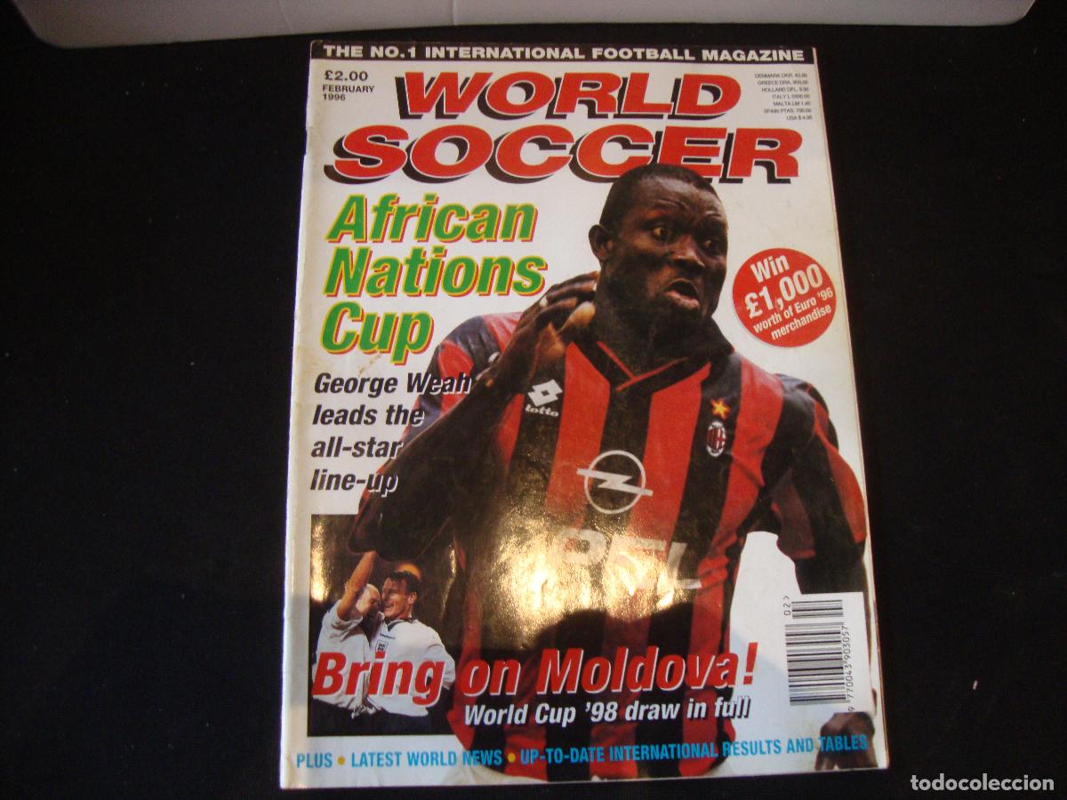 Collezionismo sportivo: REVISTA WORLD SOCCER FUTBOL FEBRUARY 1996 INGLES