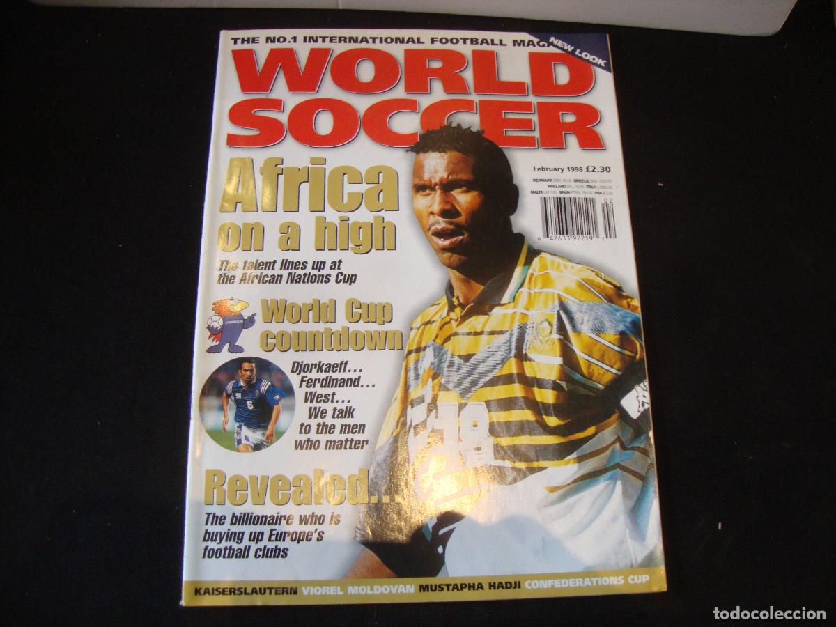 Collezionismo sportivo: REVISTA WORLD SOCCER FUTBOL FEBRUARY 1998 INGLES