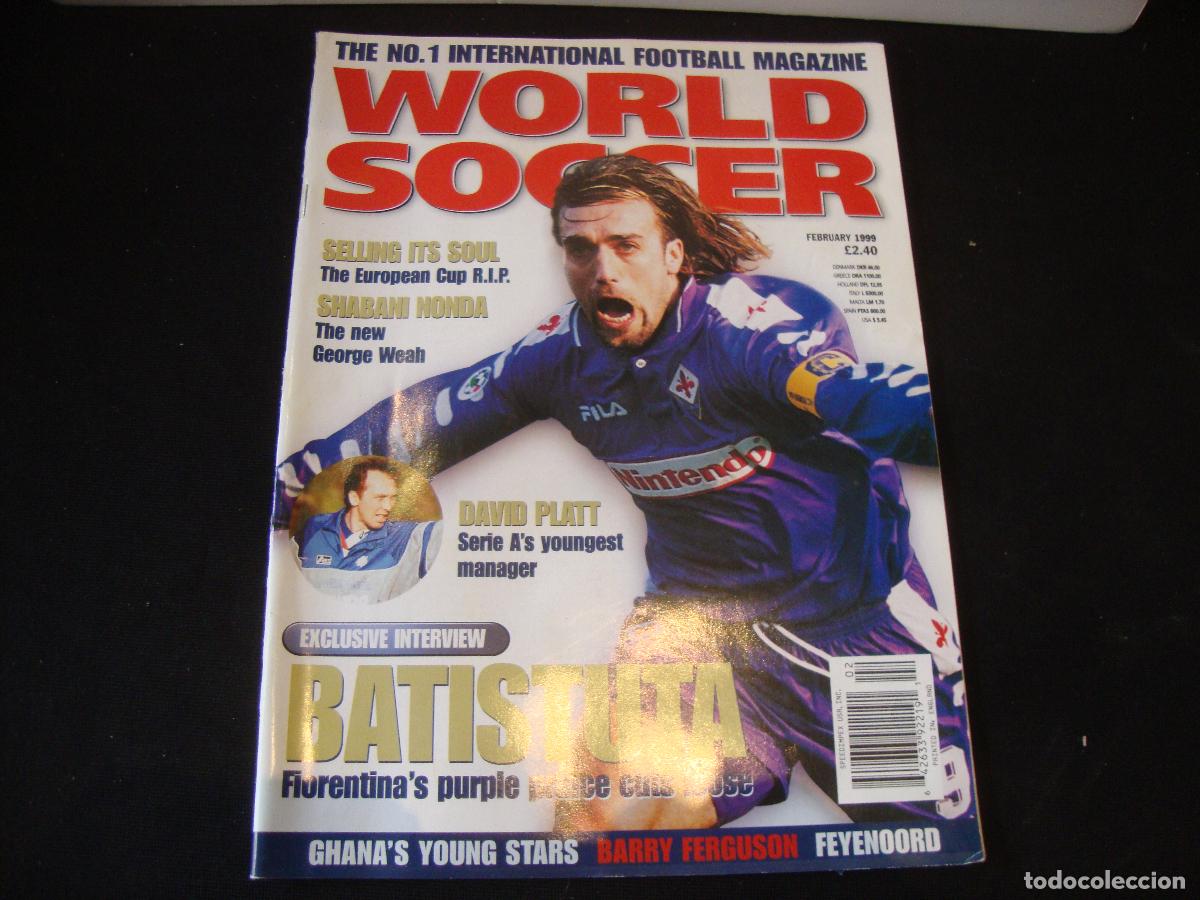 Collezionismo sportivo: REVISTA WORLD SOCCER FUTBOL FEBRUARY 1999 INGLES