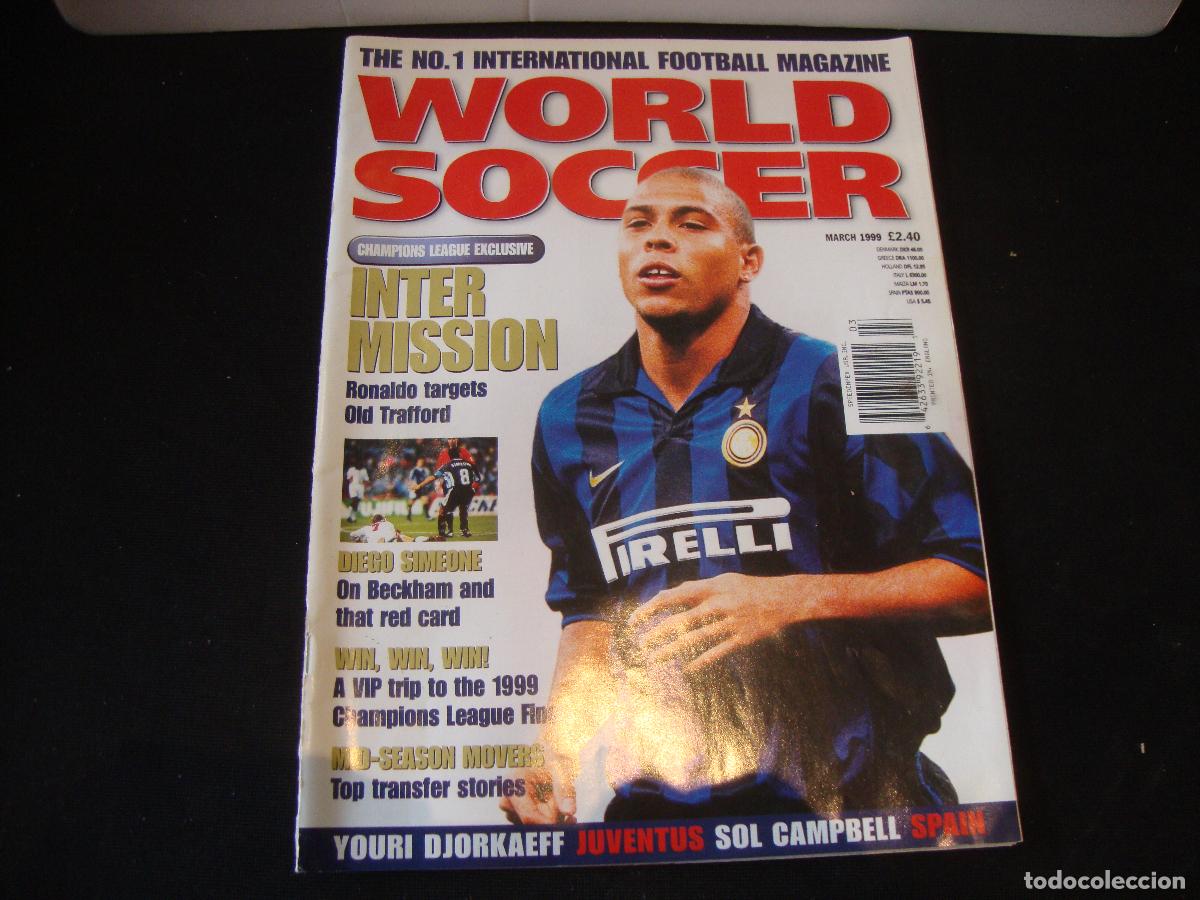 Collezionismo sportivo: REVISTA WORLD SOCCER FUTBOL MARCH 1999 INGLES
