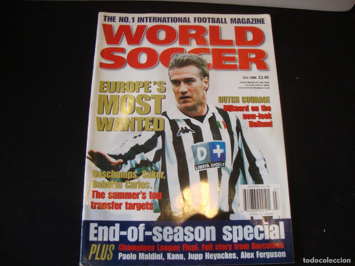 Collezionismo sportivo: REVISTA WORLD SOCCER FUTBOL JULY 1999 INGLES