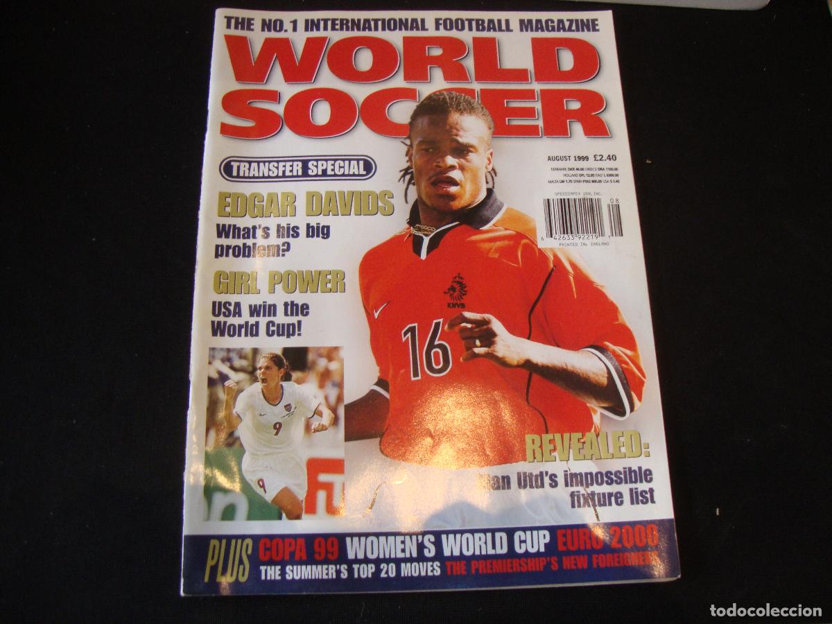 Collezionismo sportivo: REVISTA WORLD SOCCER FUTBOL AUGUST 1999 INGLES