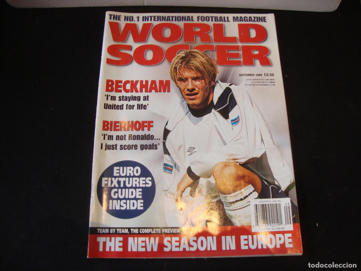 Coleccionismo deportivo: REVISTA WORLD SOCCER FUTBOL SEPTEMBER 1999 INGLES