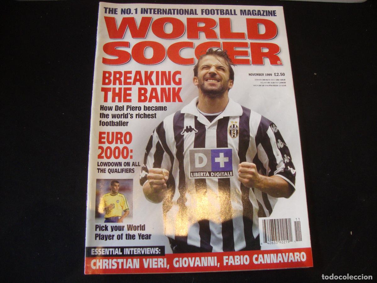 Collezionismo sportivo: REVISTA WORLD SOCCER FUTBOL NOVEMBER 1999 INGLES