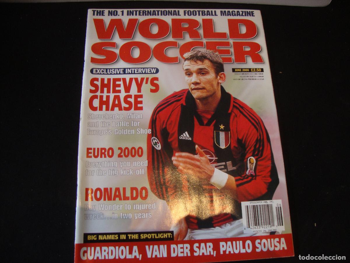 Collezionismo sportivo: REVISTA WORLD SOCCER FUTBOL JUNE 2000 INGLES