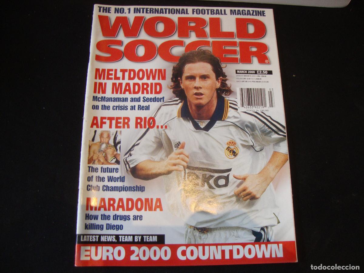 Collezionismo sportivo: REVISTA WORLD SOCCER FUTBOL MARCH 2000 INGLES