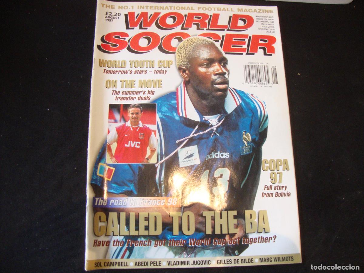 Coleccionismo deportivo: REVISTA WORLD SOCCER FUTBOL AUGUST 1997 INGLES