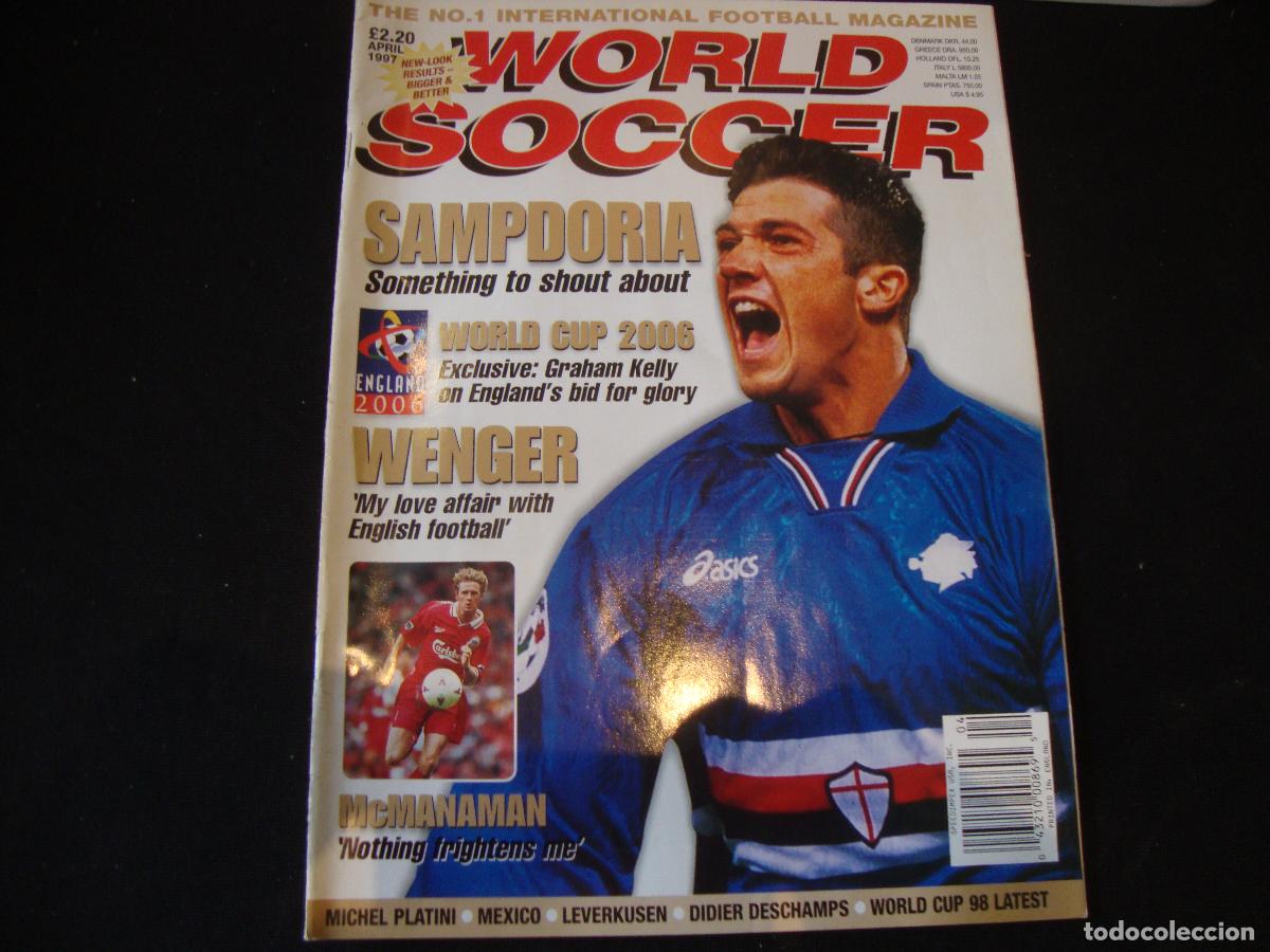 Coleccionismo deportivo: REVISTA WORLD SOCCER FUTBOL APRIL 1997 INGLES