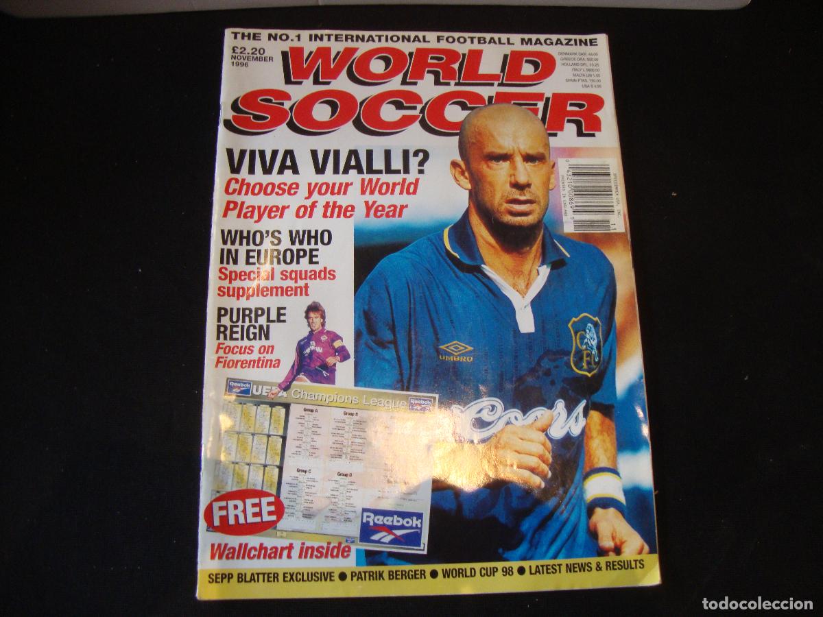 Coleccionismo deportivo: REVISTA WORLD SOCCER FUTBOL NOVEMBER 1996 INGLES