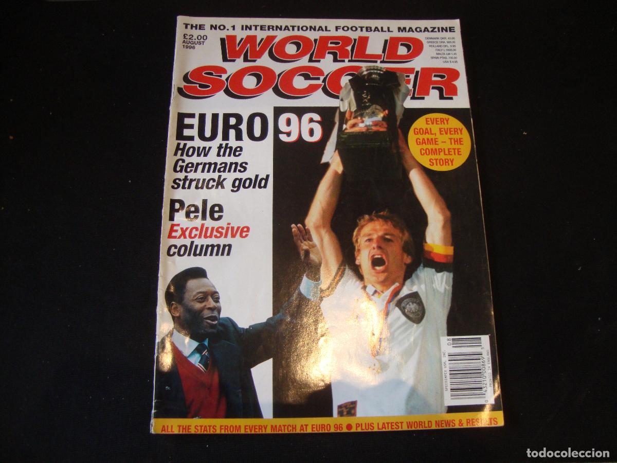 Coleccionismo deportivo: REVISTA WORLD SOCCER FUTBOL AUGUST 1996 INGLES
