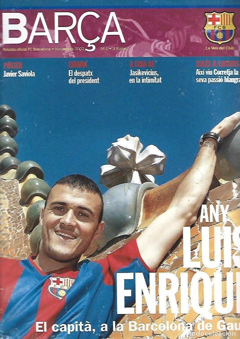 Coleccionismo deportivo: Bar&ccedil;a, revista oficial FC Barcelona, n&uacute;mero, 1, 2002, buen estado