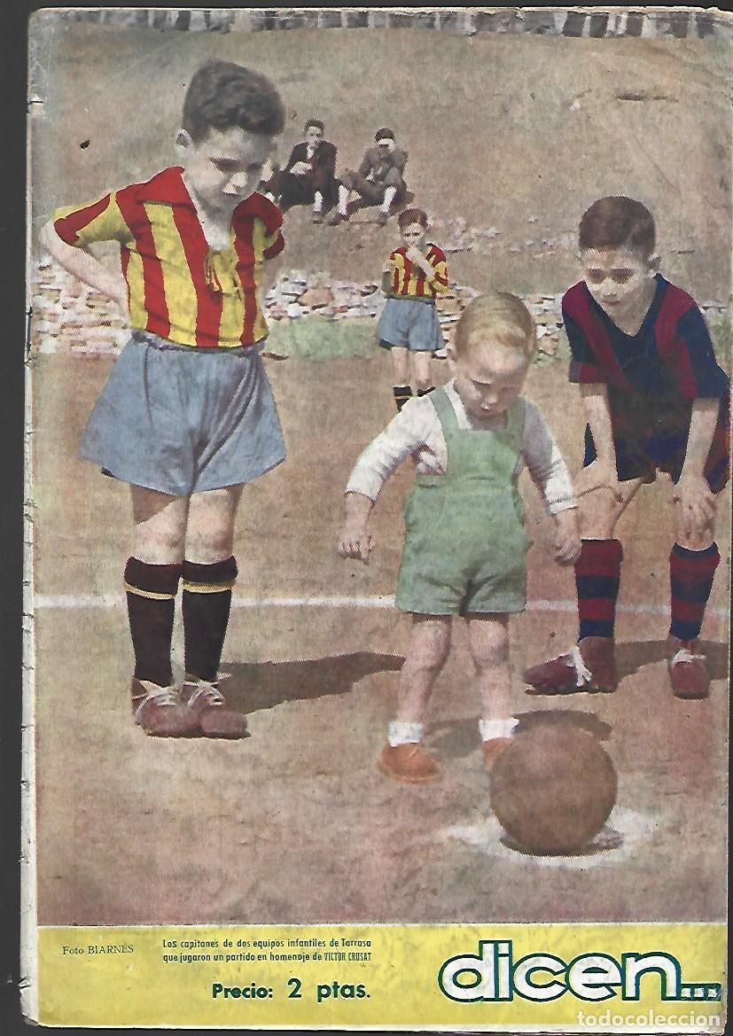 Coleccionismo deportivo: Revista Dicen, 141, 1955, buen estado