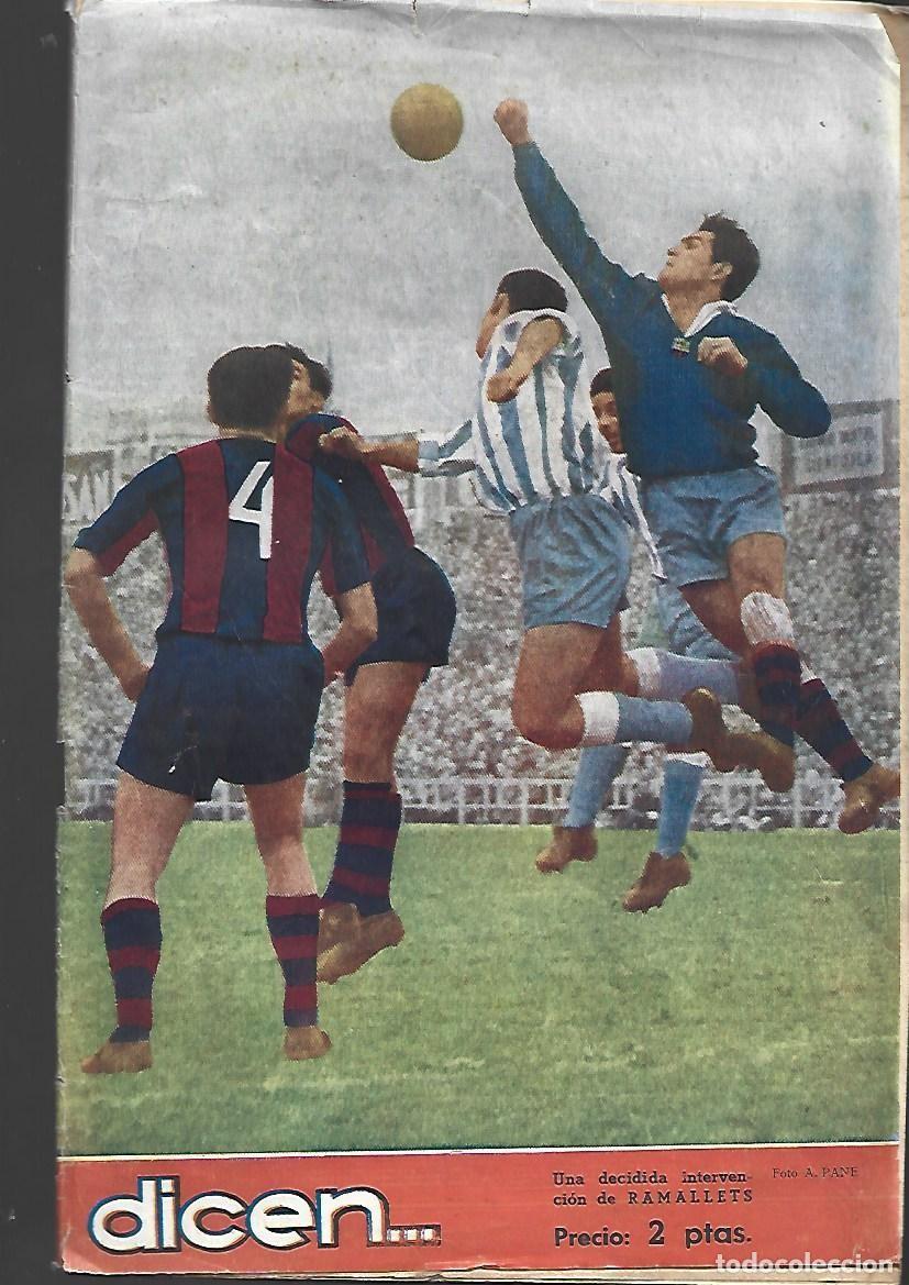 Coleccionismo deportivo: Revista Dicen, 137, 1955, buen estado