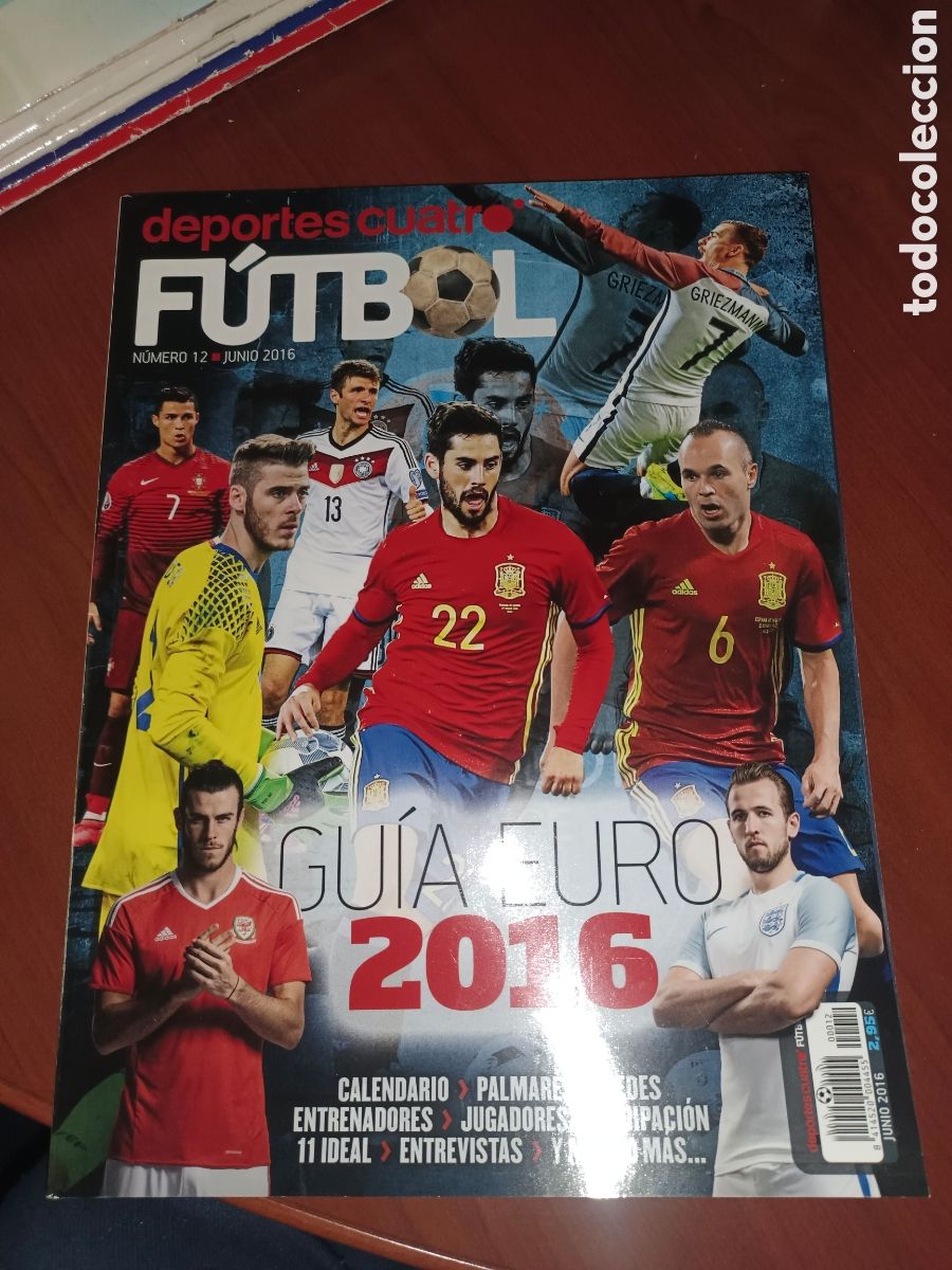 Coleccionismo deportivo: GUIA DEPORTES CUATRO EUROCOPA FRANCIA 2016. 115 P&Aacute;GINAS. EXCELENTE ESTADO