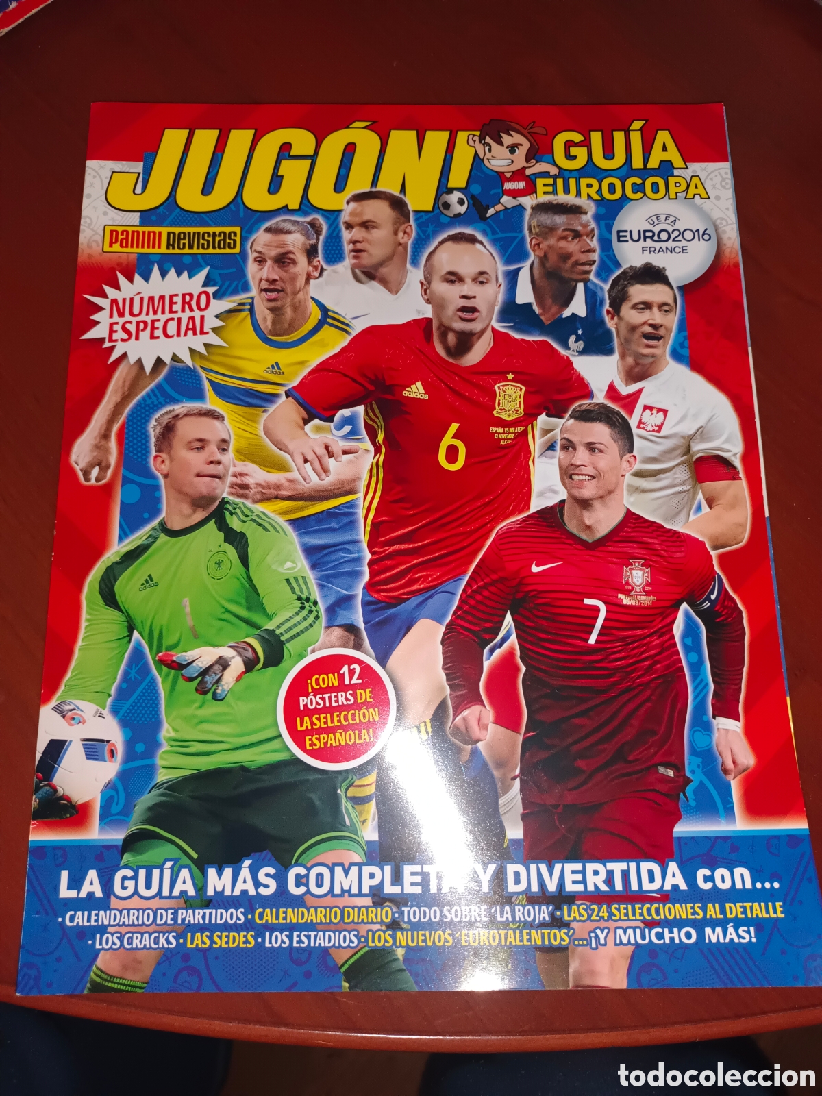 Coleccionismo deportivo: GUIA JUGON EUROCOPA FRANCIA 2016. 80 PAGINAS. EXCELENTE ESTADO. GRAN CANTIDAD FOTOS