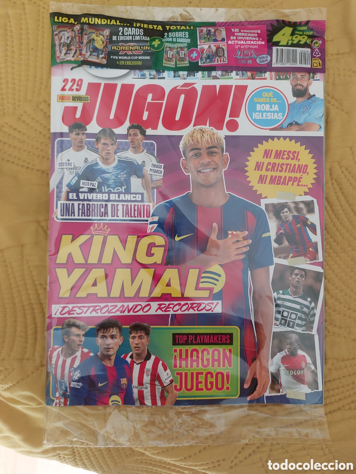 Coleccionismo deportivo: JUGON 229 KING YAMAL SOLO REVISTA