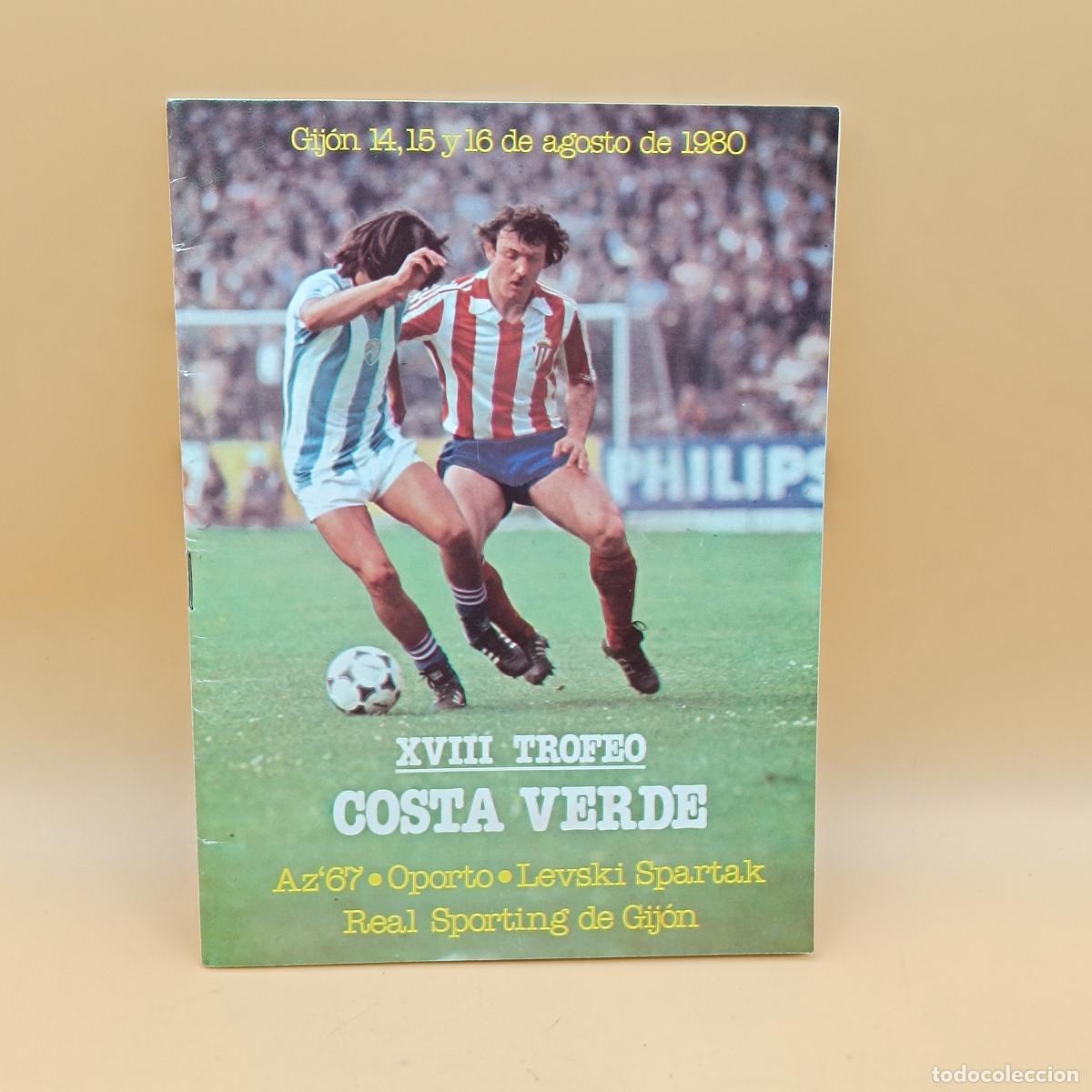 Collezionismo sportivo: REVISTA SPORTING DE GIJON. TORNEO COSTA VERDE 1980. CON POSTER CENTRAL. MYJ.