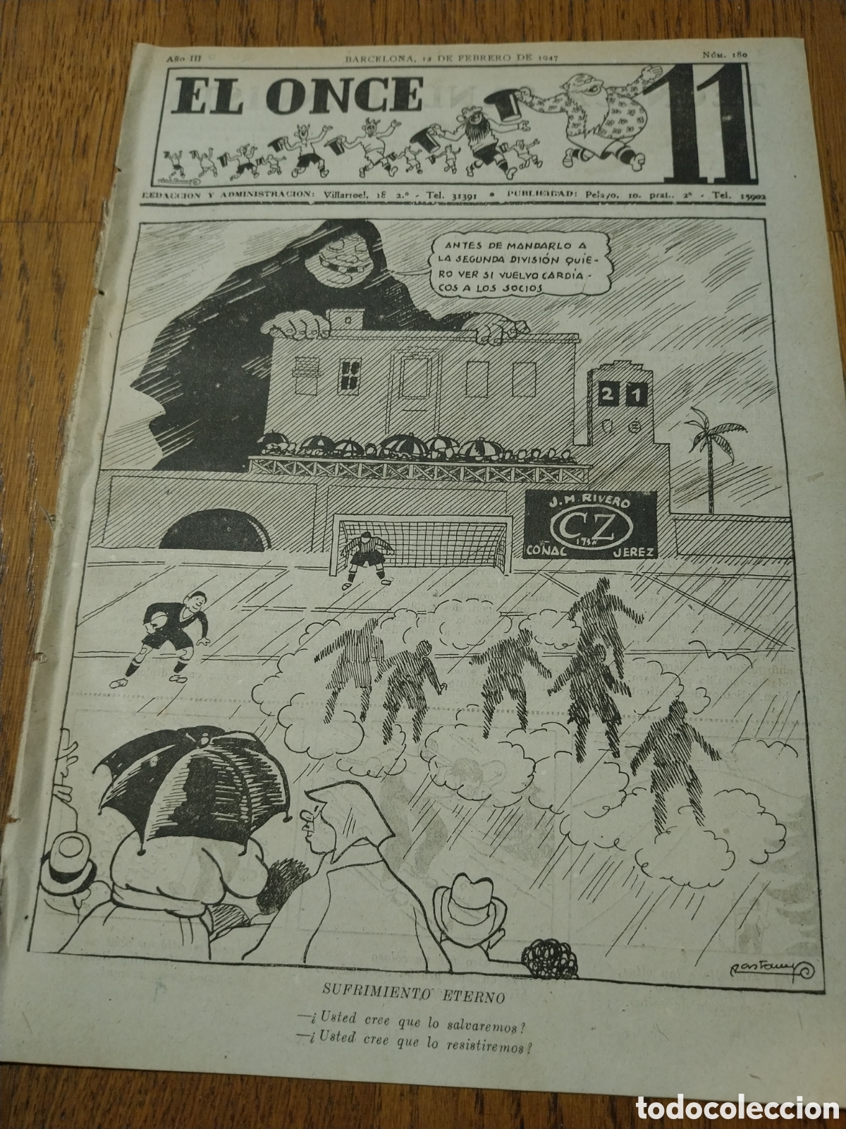 Coleccionismo deportivo: EL ONCE 1947 SABADELL 1 ESPA&Ntilde;OL 2 . OVIEDO 2 BARCELONA 3