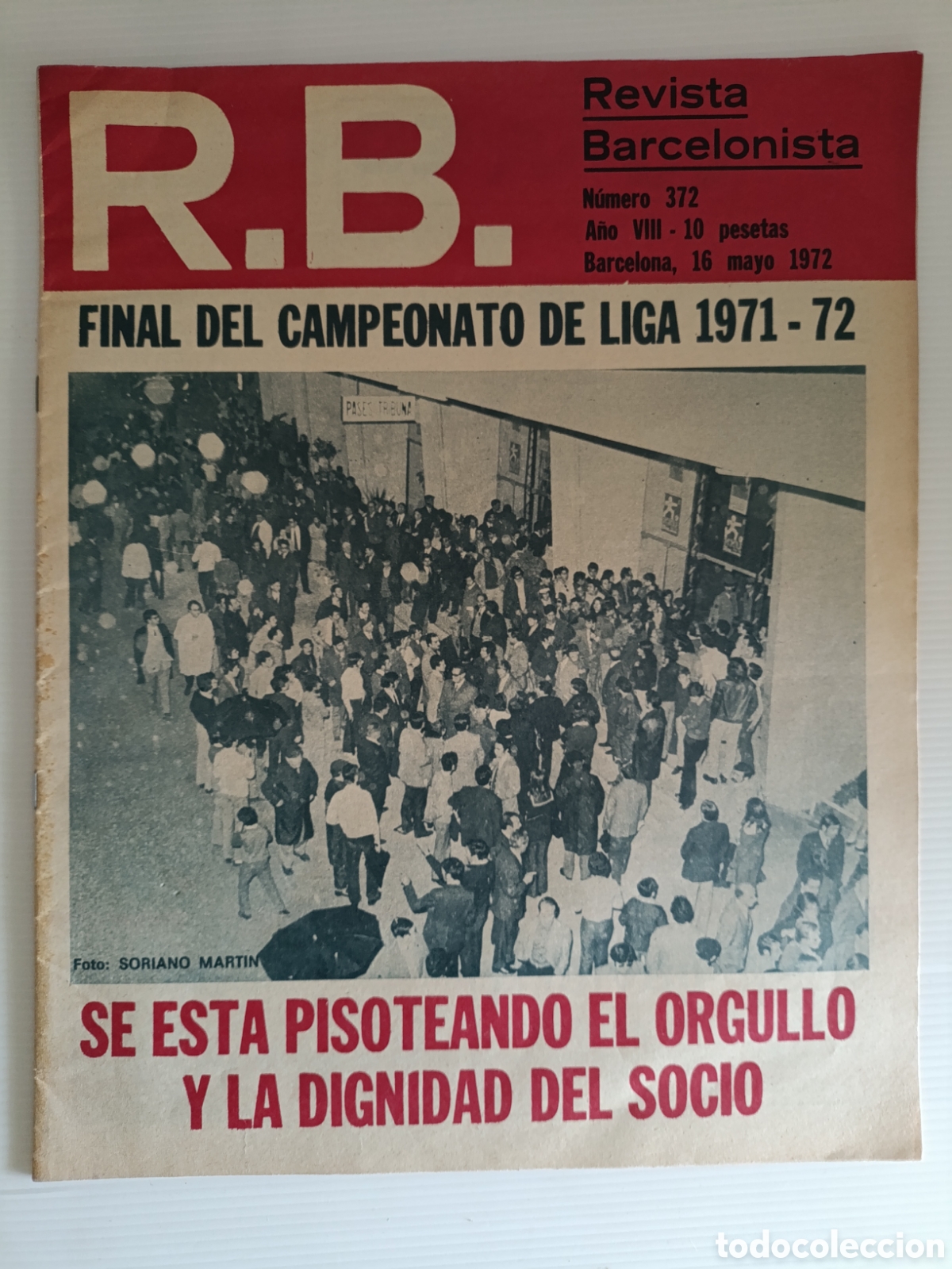 Coleccionismo deportivo: Revista Barcelonista N&uacute;m 372