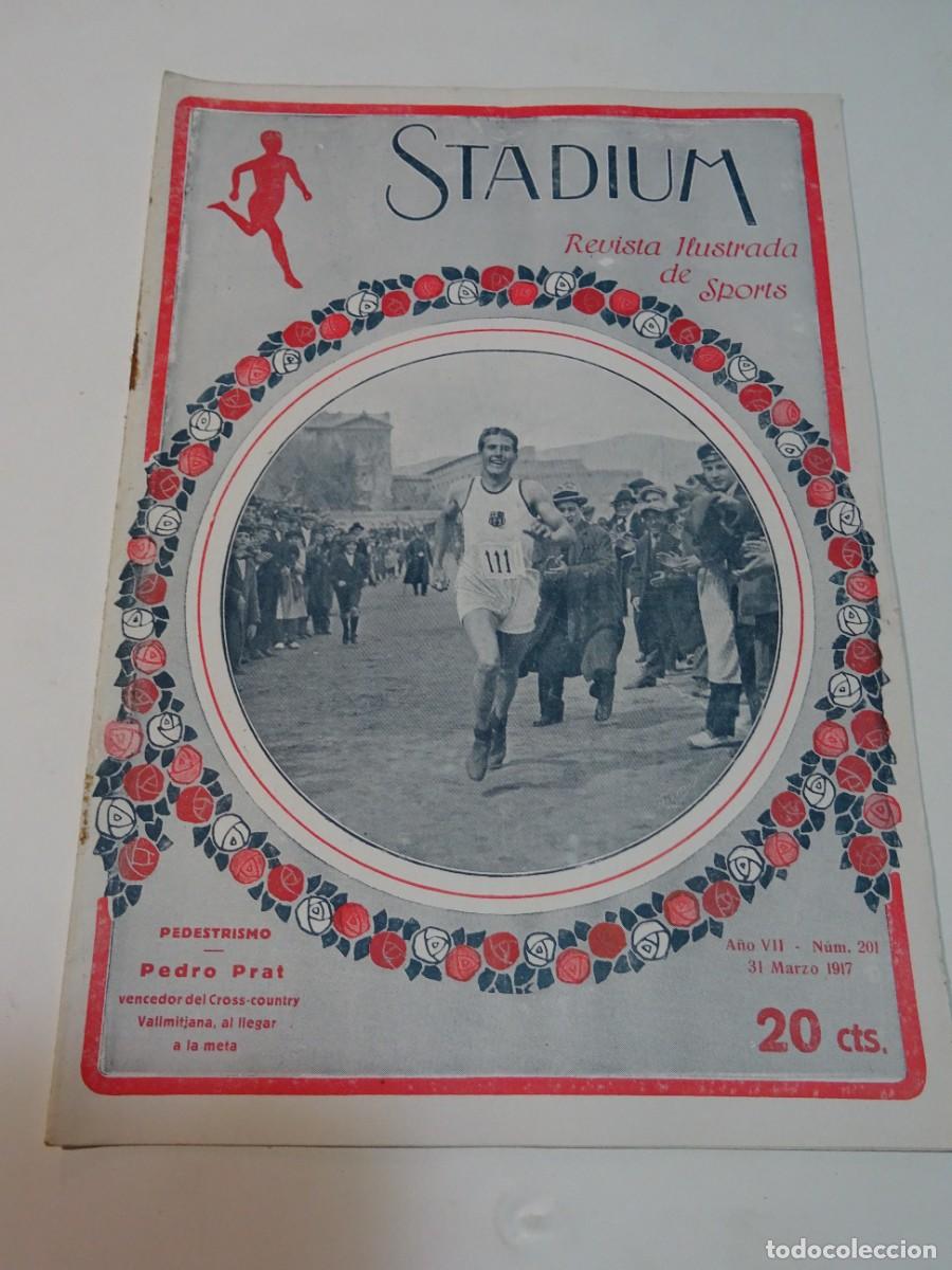 Coleccionismo deportivo: STADIUM A&Ntilde;O VII N.201 MARZO 1917 PEDRO PRAT CROSS-COUNTRY VALLMITJANA - ESPA&Ntilde;OL / INTERNACIONAL