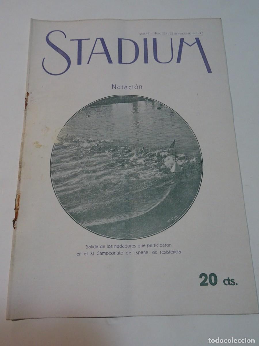 Coleccionismo deportivo: STADIUM A&Ntilde;O VII N.225 SEPTIEMBRE 1917 NATACI&Oacute;N XI CAMPEONATO DE ESPA&Ntilde;A - FC BARCELONA