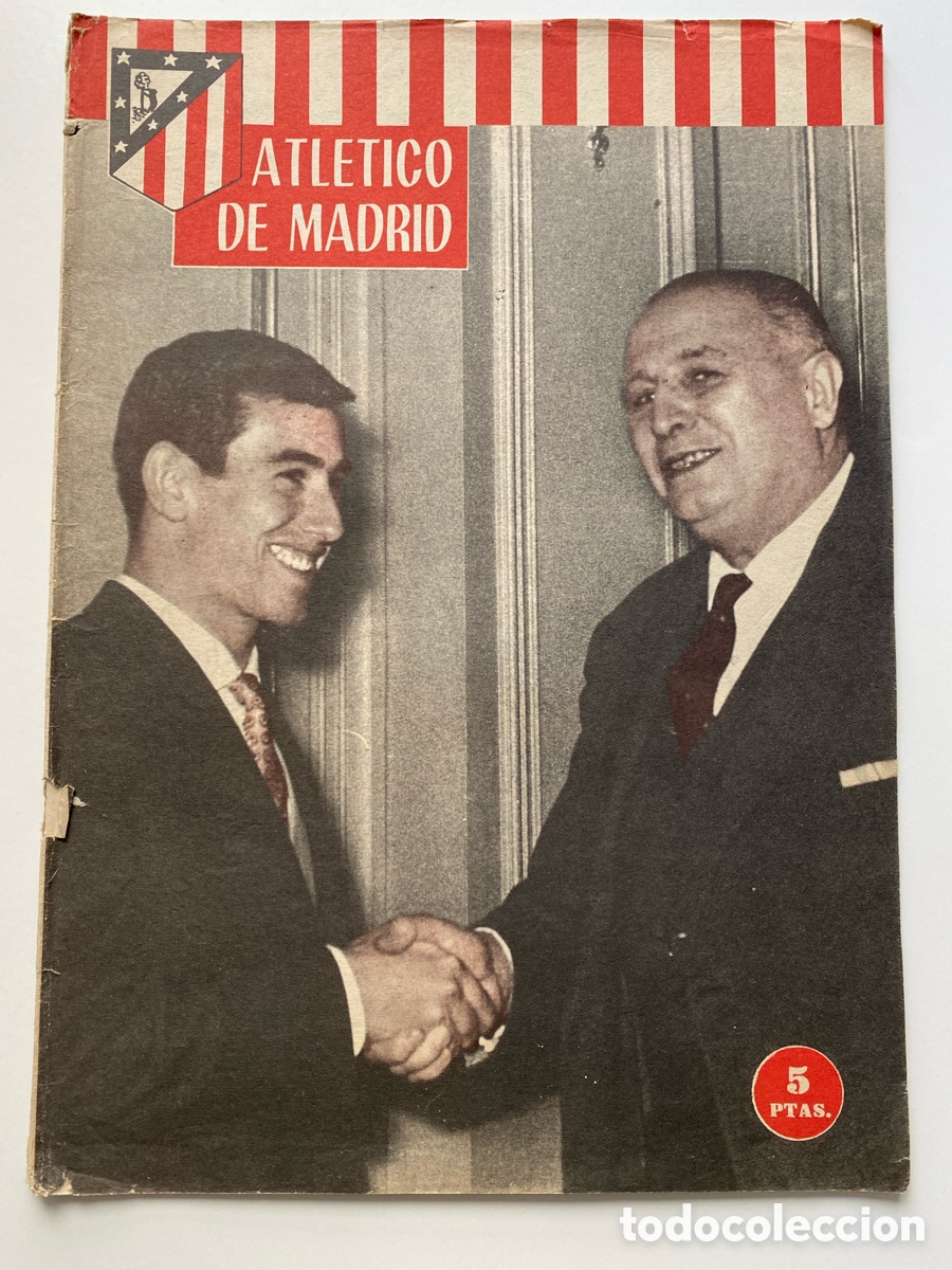 Sammelleidenschaft Sport: Revista Atl&eacute;tico de Madrid n&deg; 28. Marzo 1962 - Adelardo y Antonio Ord&oacute;&ntilde;ez