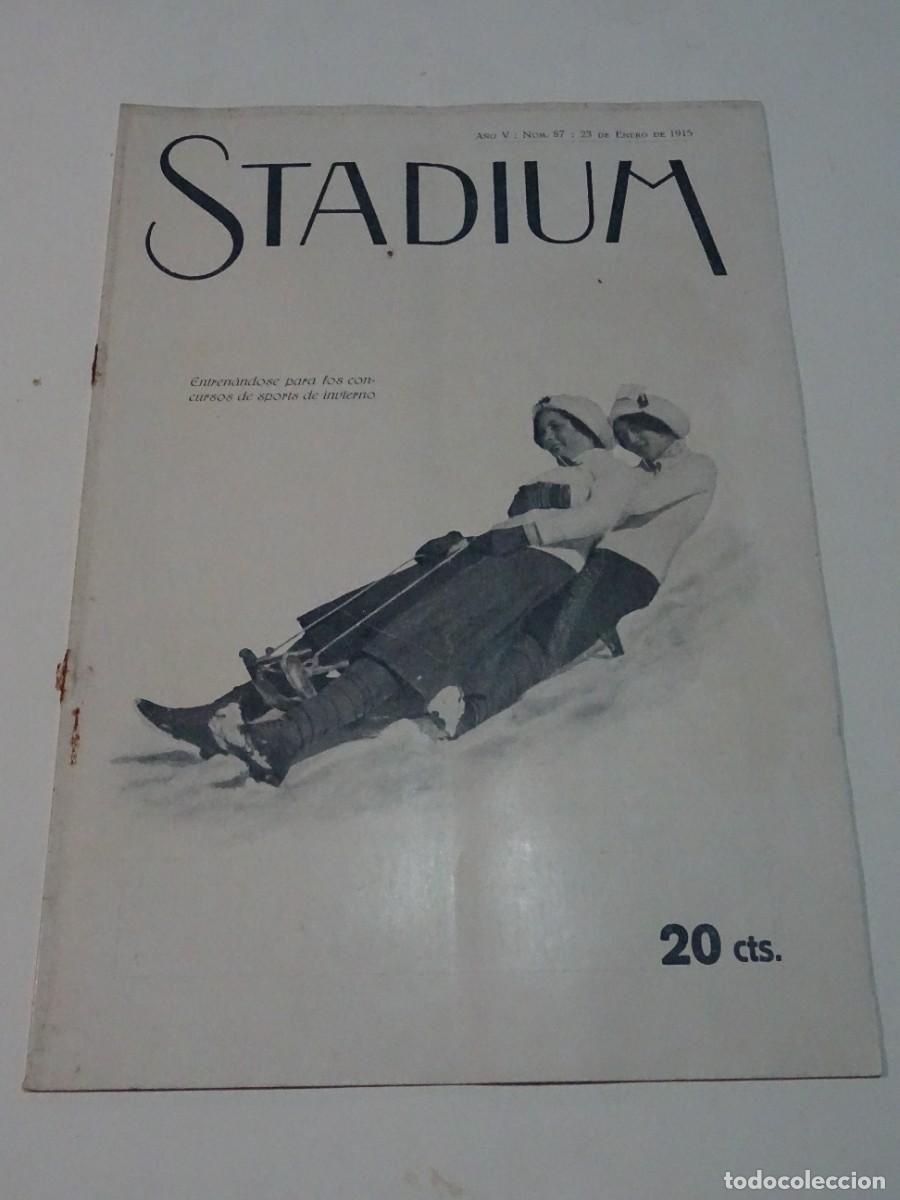 Coleccionismo deportivo: STADIUM A&Ntilde;O VI N.87 ENERO 1915 - F&Uacute;TBOL ESPA&Ntilde;A - SABADELL - HISPANO-SUIZA TALLERES J ROQUETA