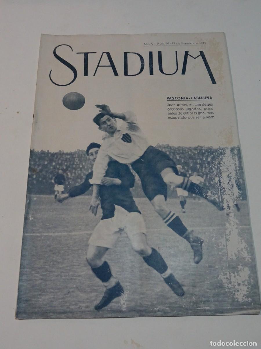 Coleccionismo deportivo: STADIUM A&Ntilde;O VI N.89 FEBRERO 1915 - F&Uacute;TBOL VASCONIA - CATALU&Ntilde;A - PAULINO ALCANTARA