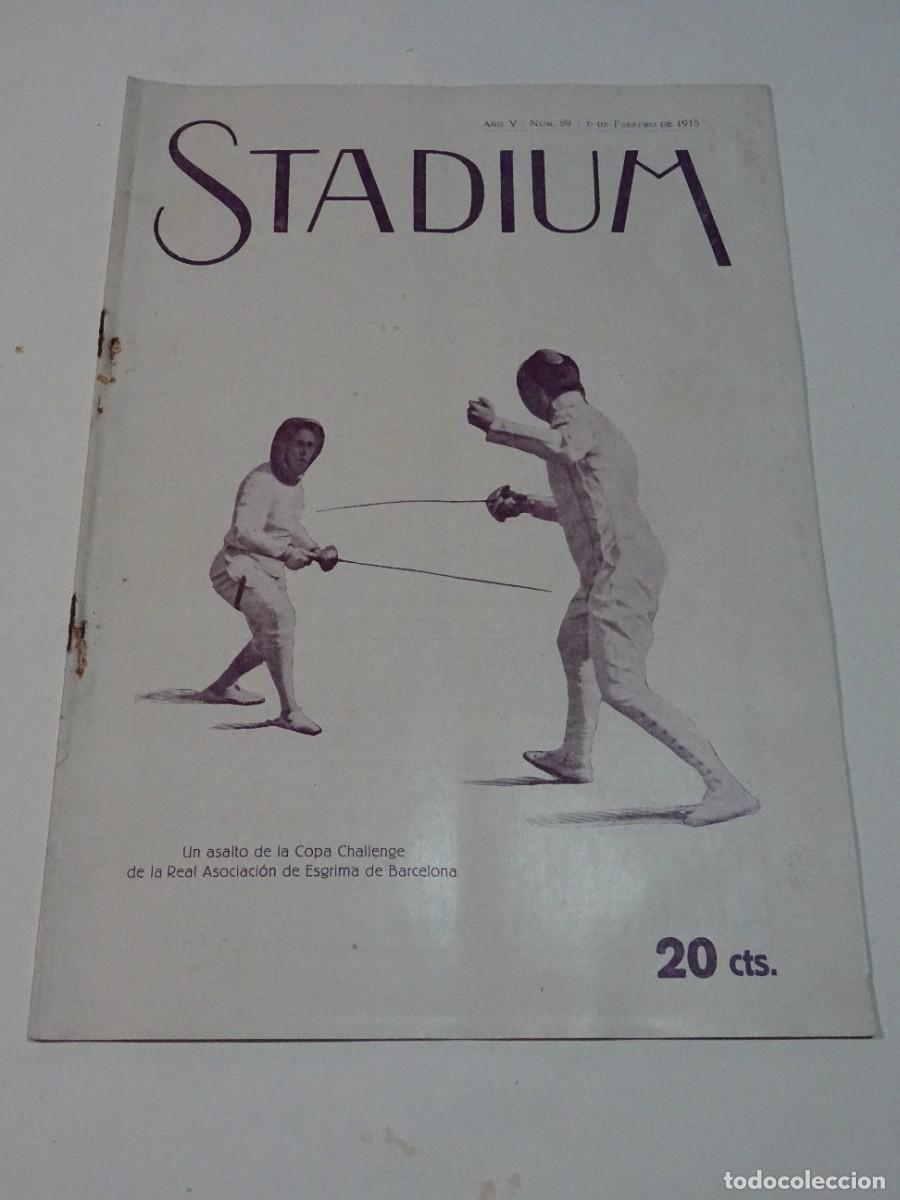 Coleccionismo deportivo: STADIUM A&Ntilde;O VI N.89 FEBRERO 1915 - F&Uacute;TBOL VASCONIA - CATALU&Ntilde;A - PAULINO ALCANTARA, J ARMET