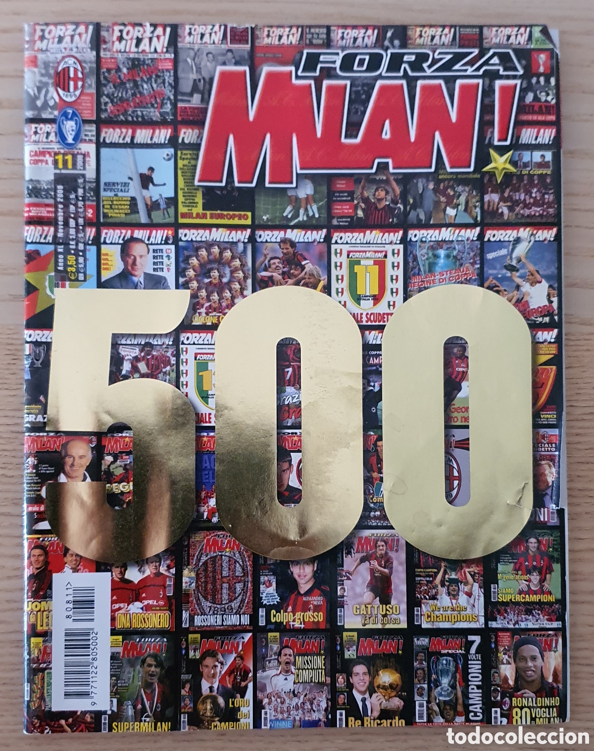 Coleccionismo deportivo: Forza Milan noviembre 2008