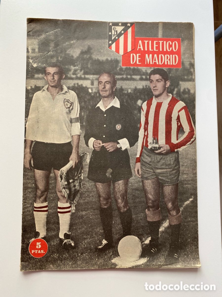 Sports collectibles: Revista Atl&eacute;tico de Madrid - N&ordm; 36 - Noviembre 1962 - Copa de Europa (Hibernians) y Traspaso Peir&oacute;