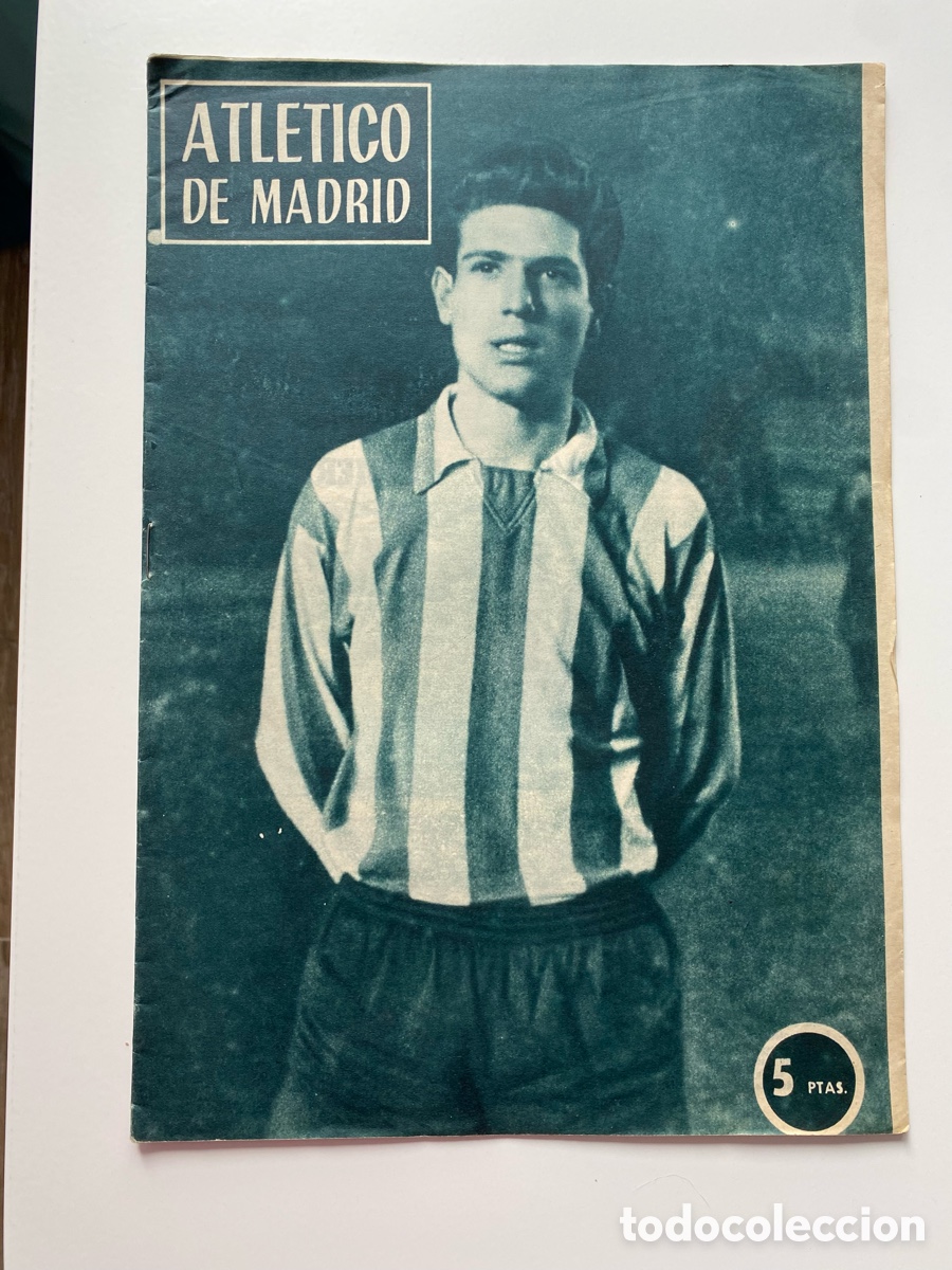 Sammelleidenschaft Sport: Revista Atl&eacute;tico de Madrid - N&ordm; 48 - Enero 1964 - Ram&oacute;n Grosso en Portada