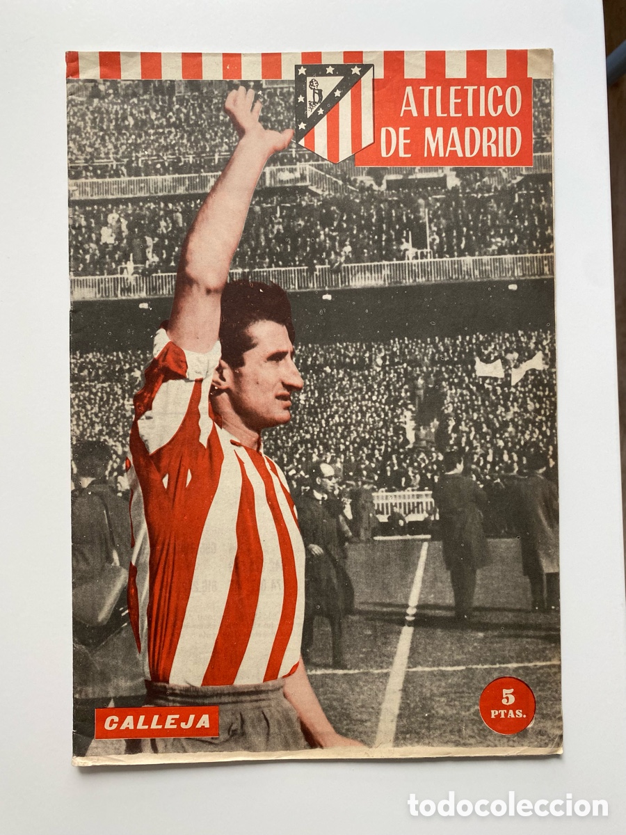Coleccionismo deportivo: Revista Atl&eacute;tico de Madrid N&ordm; 61 - Marzo 1965 - Calleja, Victoria vs Real Madrid