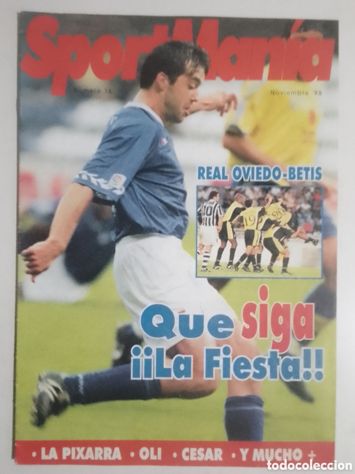 Coleccionismo deportivo: Revista SportMan&iacute;a n&deg; 14 Noviembre '98 Real Oviedo - Betis.