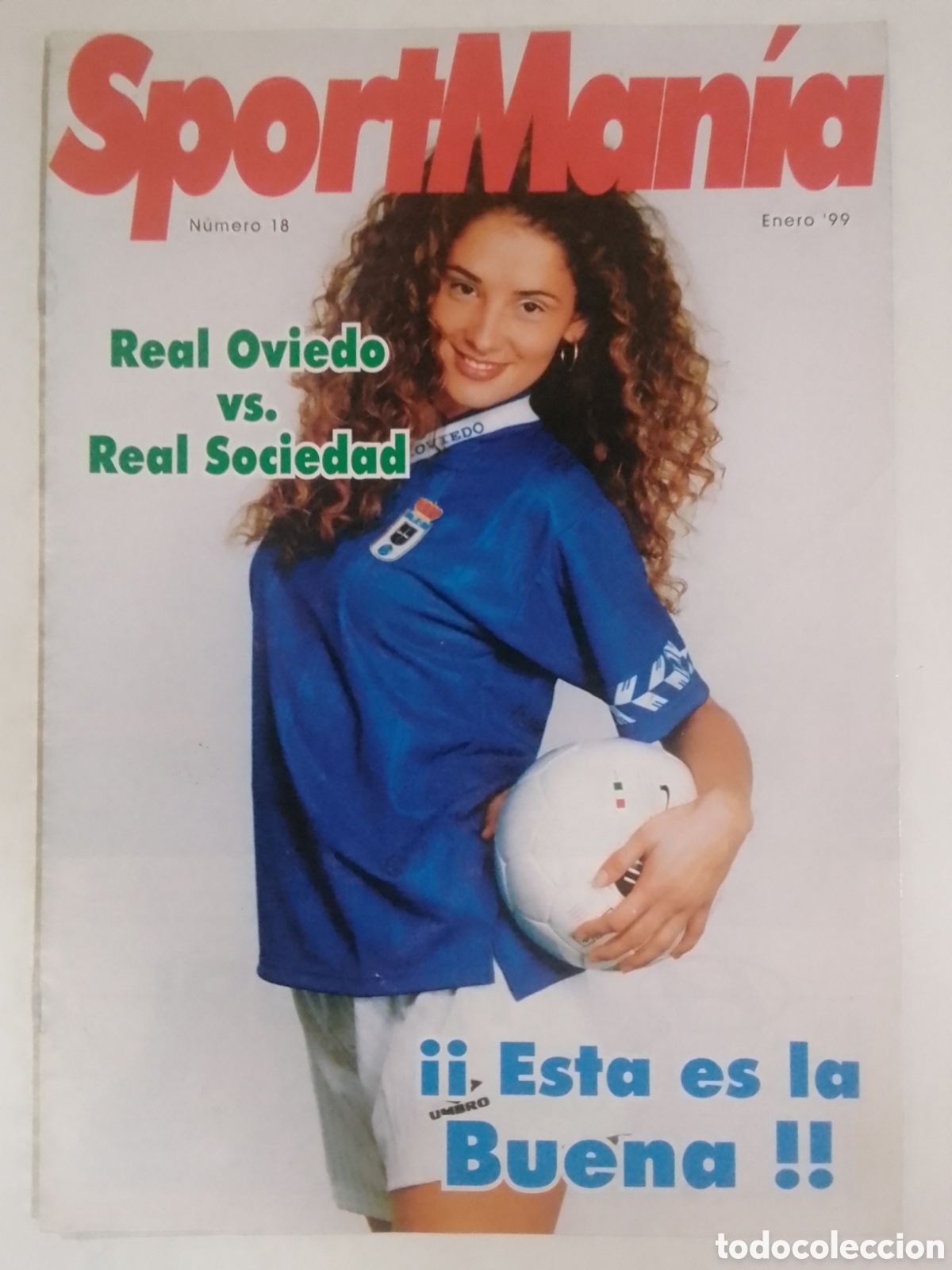 Coleccionismo deportivo: Revista SportMan&iacute;a n&deg; 18 Enero '99 Real Oviedo vs. Real Sociedad.