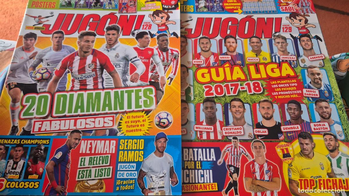 Collezionismo sportivo: LOTE REVISTAS JUGON N&ordm; 128, 129. SOLO REVISTA DEL A&Ntilde;O 2017 CON LOS POSTERS