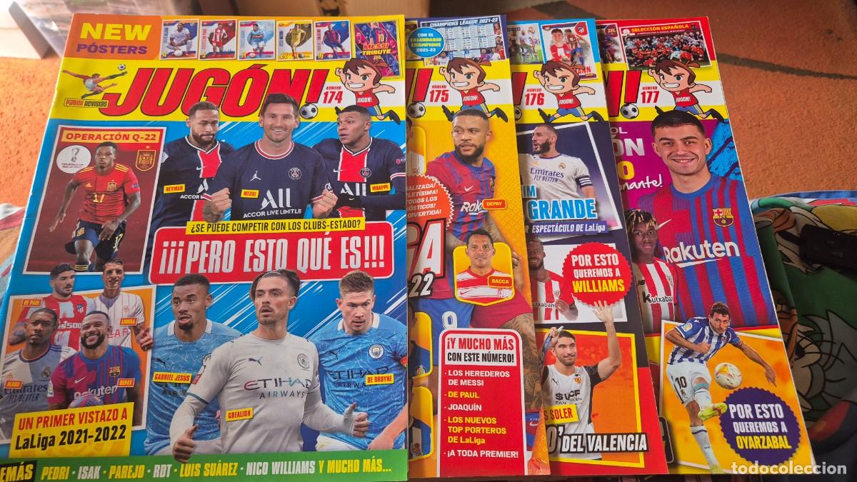 Sports collectibles: LOTE DE 4 REVISTAS JUGON N&ordm; 174, 175, 176, 177. SOLO REVISTA CON LOS POSTERS
