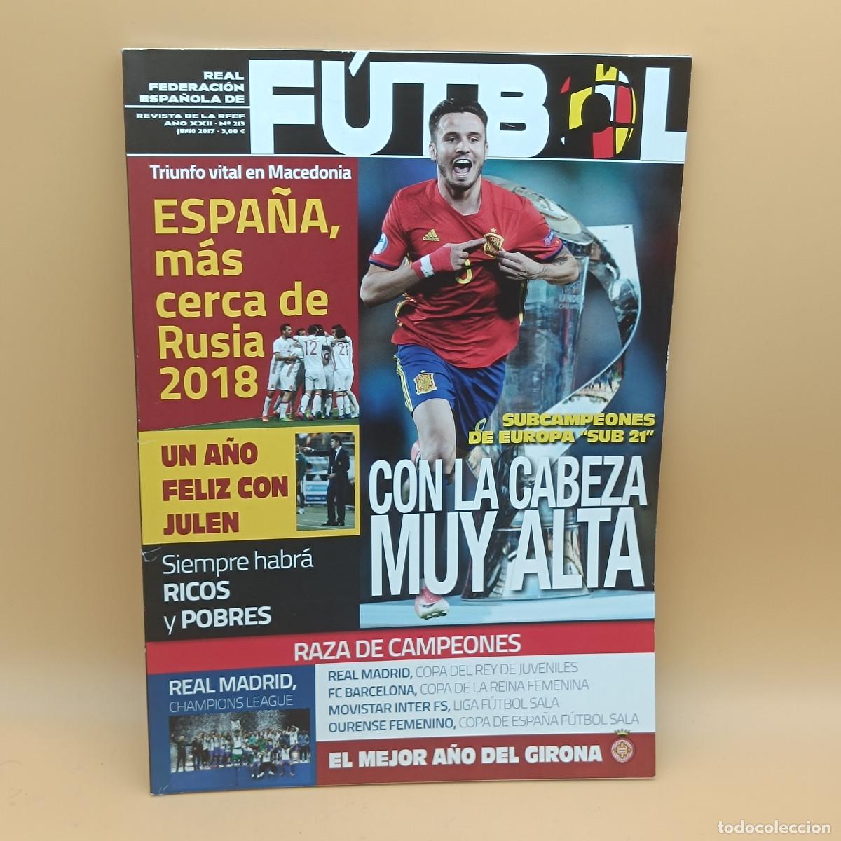 Collectionnisme sportif: REVISTA REAL FEDERACION ESPA&Ntilde;OLA DE FUTBOL N&ordm;213. MYJ.