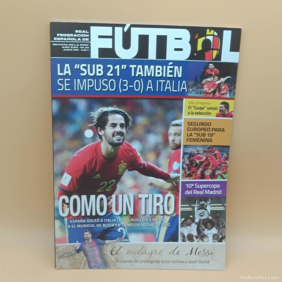 Collectionnisme sportif: REVISTA REAL FEDERACION ESPA&Ntilde;OLA DE FUTBOL N&ordm;215. MYJ.