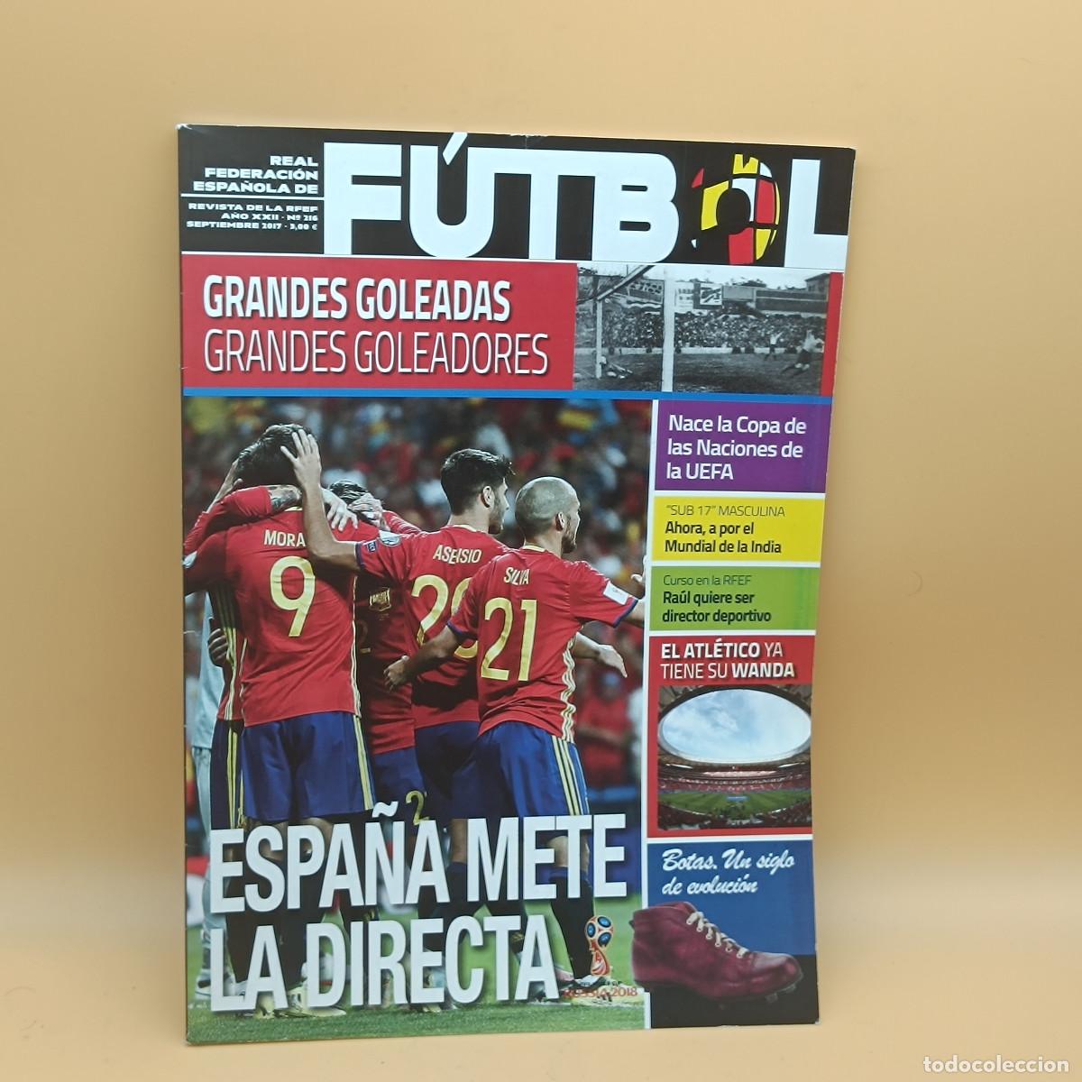 Collectionnisme sportif: REVISTA REAL FEDERACION ESPA&Ntilde;OLA DE FUTBOL N&ordm;216. MYJ.
