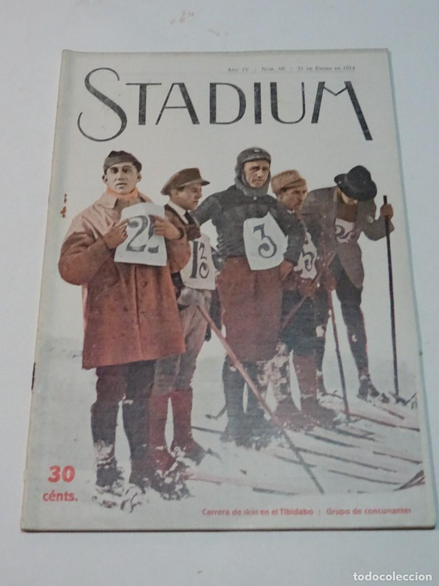 Coleccionismo deportivo: STADIUM A&Ntilde;O VII N.60 ENERO 1914 CAZA COTO RALLY PRAT / f&Uacute;TBOL ATHLETIC - FERENEVAROSI FORNA CLUB