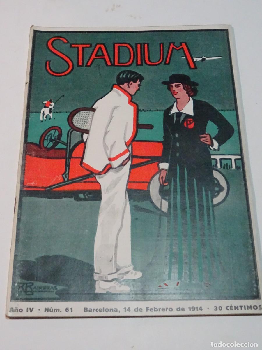 Coleccionismo deportivo: STADIUM A&Ntilde;O VII N.61 FEBRERO 1914 MOTO CLUB BARCELONA / GOLF CLUB BARCELONA / EXPLORADORES LLOBREGAT