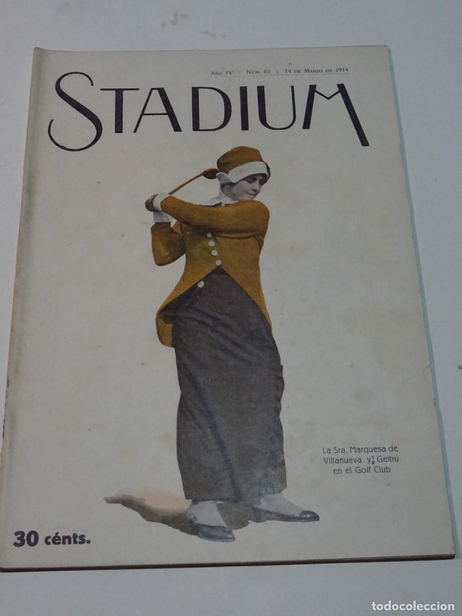 Coleccionismo deportivo: STADIUM A&Ntilde;O VII N.63 MARZO 1914 F&Uacute;TBOL ARENAS MADRID - ARENAS ATHLETIC / EXPLORADORES BARCELONESES