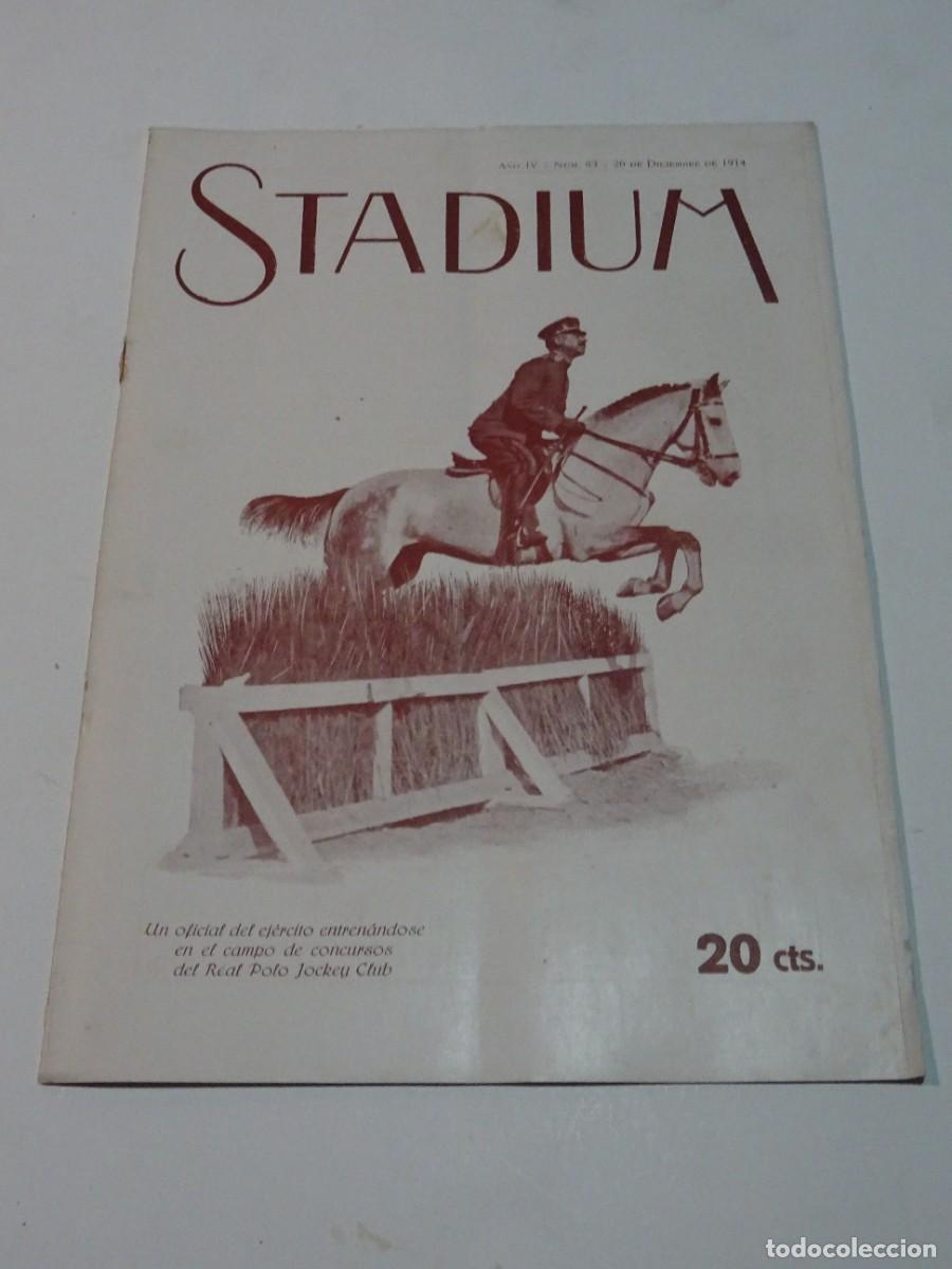Coleccionismo deportivo: STADIUM A&Ntilde;O IV N.83 DICIEMBRE 1914 EXPLORADORES COPA SANT LLORENS /F&Uacute;TBOL TARRSA - ATHLETIC SABADELL