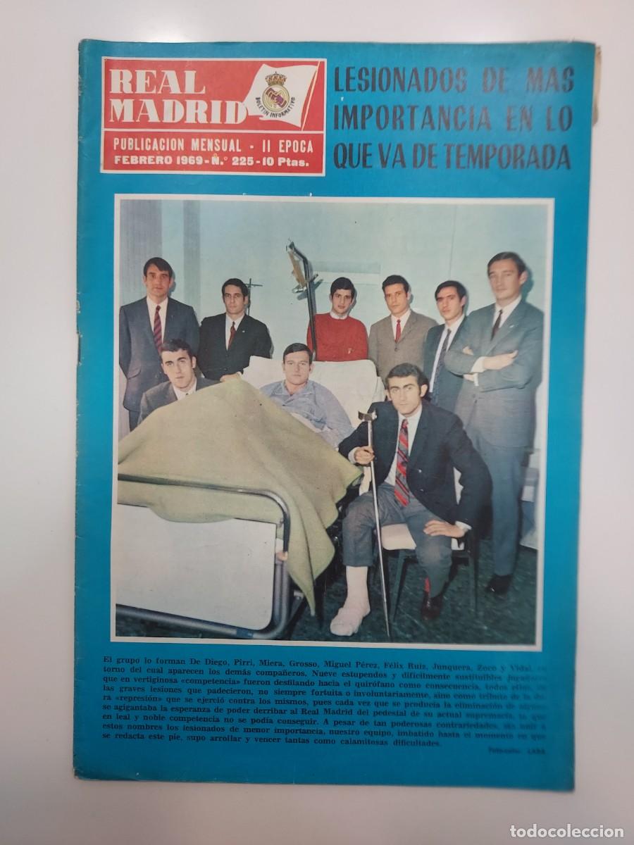 Coleccionismo deportivo: REVISTA REAL MADRID 1969 225. LESIONADOS. PARTIDOS LAS PALMAS CORU&Ntilde;A ESPA&Ntilde;OL BILBAO. TROFEO PHILIPS