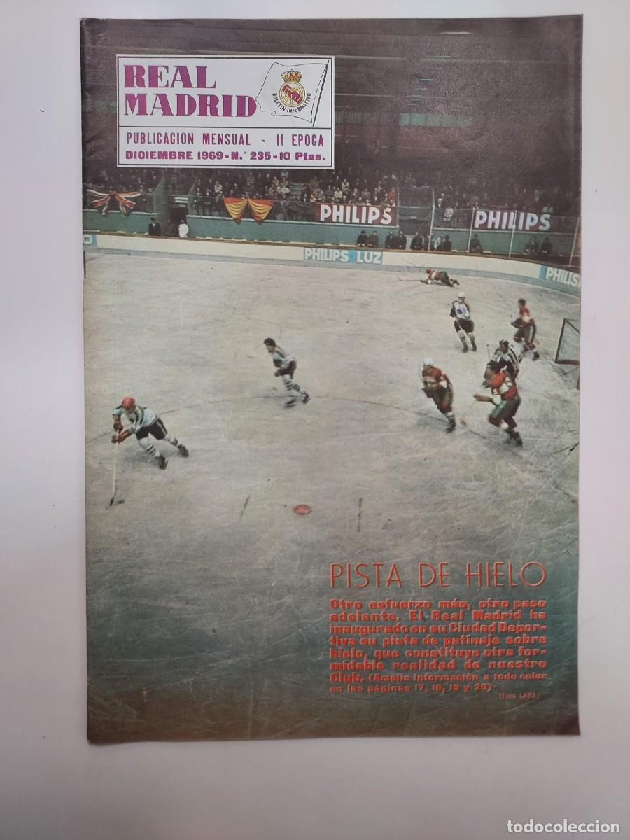 Coleccionismo deportivo: REVISTA REAL MADRID 1969 235. INAUGURACION PISTA DE HIELO CIUDAD DEPORTIVA. BALONVOLEA. ATLETICO