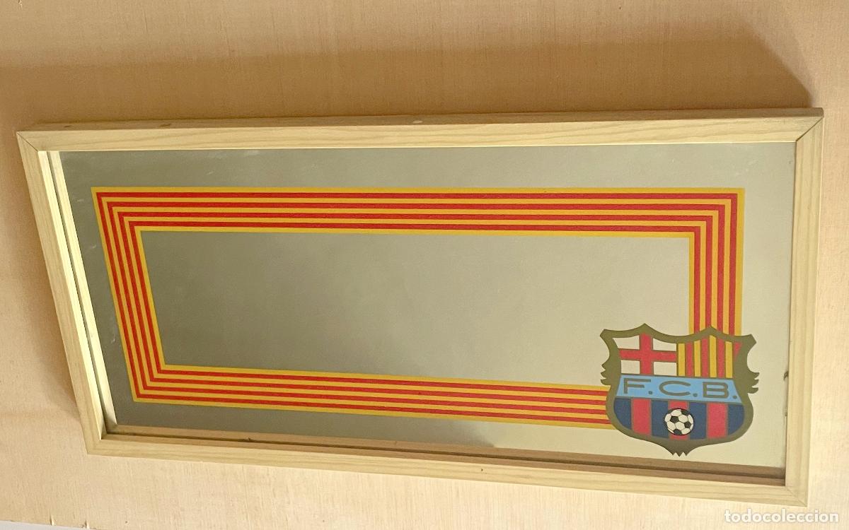 Sports collectibles: ANTIGUO ESPEJO VINTAGE A&Ntilde;OS 70 - FUTBOL CLUB BARCELONA BAR&Ccedil;A - MUY BUEN ESTADO