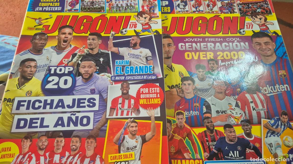 Collezionismo sportivo: LOTE DE 2 REVISTAS JUGON N&ordm; 176, 177. SOLO REVISTA CON LOS POSTERS