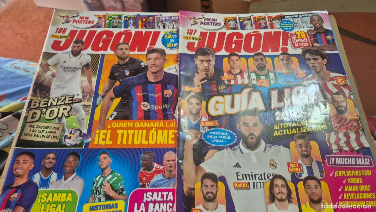 Collezionismo sportivo: LOTE 2 REVISTAS JUGON N&ordm; 186, 187. SOLO REVISTA CON LOS POSTERS