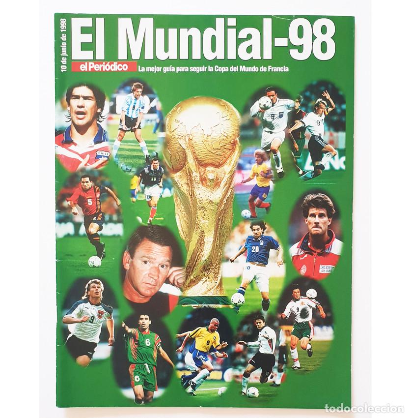 Sports collectibles: GU&Iacute;A MUNDIAL 98 Francia - EL PERI&Oacute;DICO Especial ZIDANE LUIS ENRIQUE Selecci&oacute;n Espa&ntilde;ola